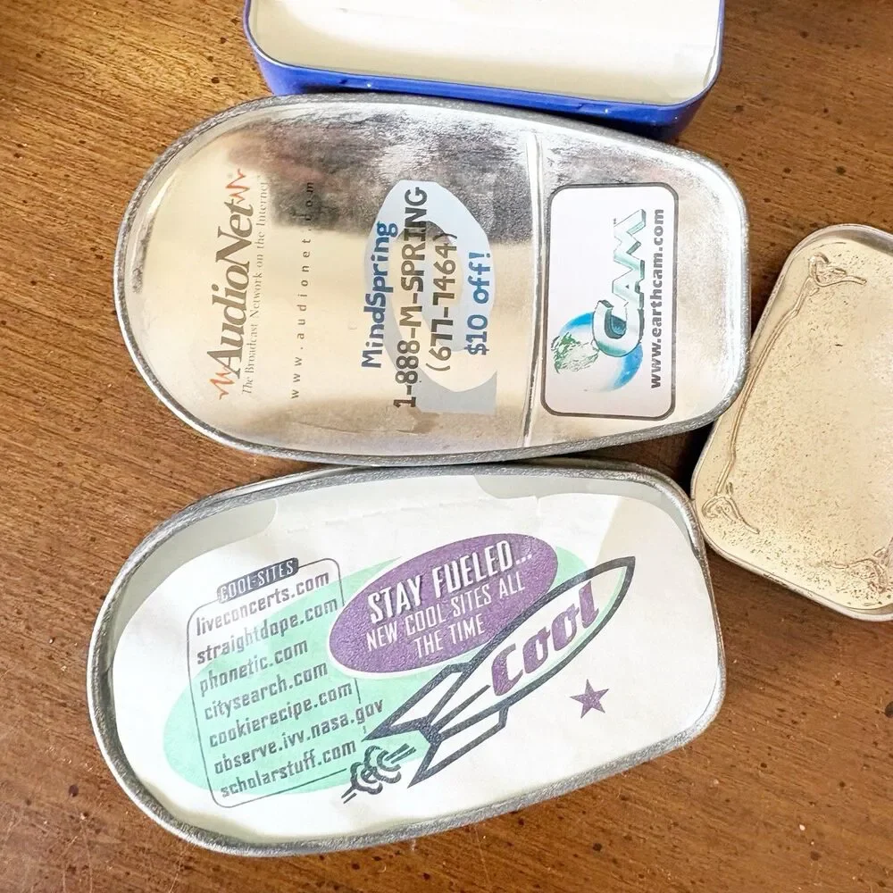Lot Of Mint Tins Altoids Everest Web Fuel For Crafting Advertising